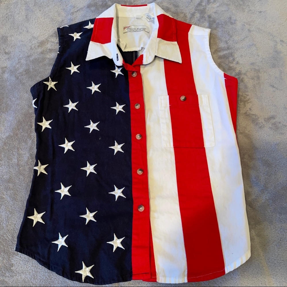 USA Sleeveless Top